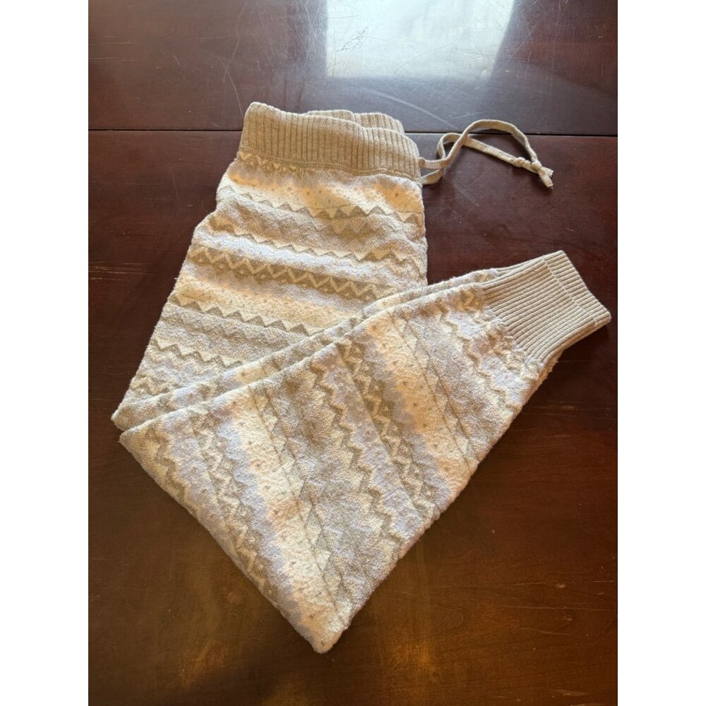 Womens SO Grey Chevron Patterned Lounge Pants Cotton/Polyester Blend XL